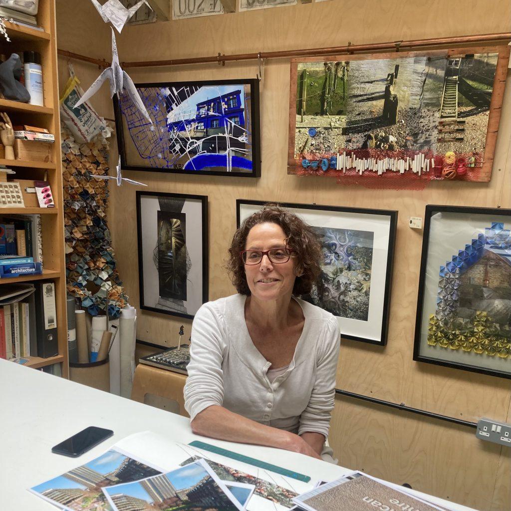 Photograph of Hedy in the studio